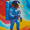 Astronaut Colorful Space Diamond Painting
