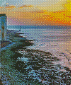 Beachy Head Sunset Diamond Painting