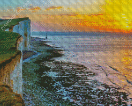 Beachy Head Sunset Diamond Painting