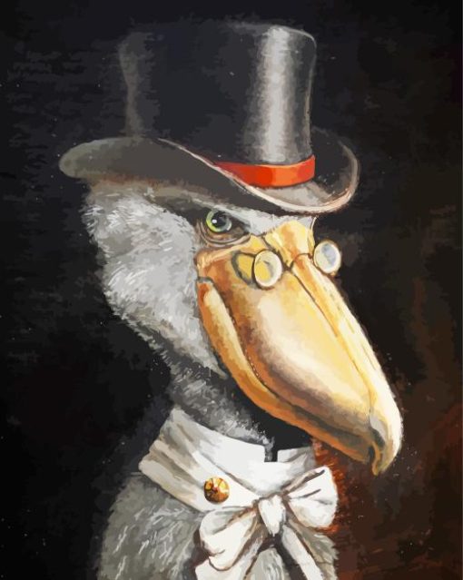 Classy Shoebill Stork Diamond Painting