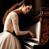 Classy Lady Playing Piano Diamond Painting