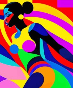 Colorful African Lady Diamond Painting