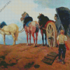 Percheron Horses Diamond Painting