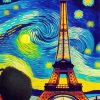 Starry Night Paris Diamond Painting