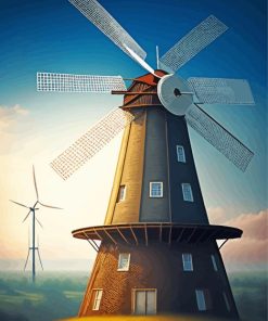 Windmill Art Diamond Painting