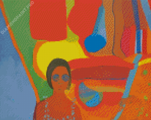 Color Field With Woman Diamond Painting