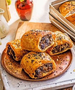 Sausage Roll Food Diamond Painting