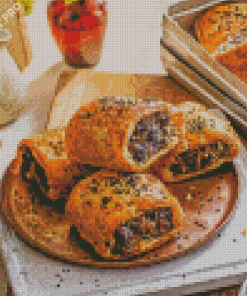 Sausage Roll Food Diamond Painting