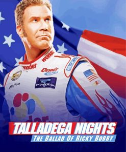 Talladega Nights Movie Poster Diamond Painting