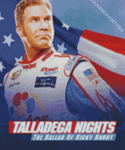 Talladega Nights Movie Poster Diamond Painting