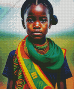 African Zulu Girl Diamond Painting