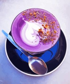 Purple Coffee Diamond Painting