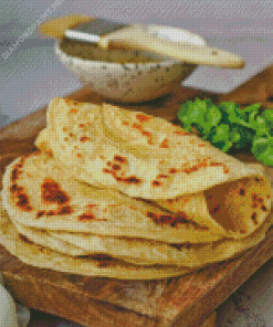 Flaky Roti Paratha Diamond Painting