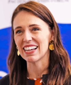 Jacinda Ardern Close Up Diamond Painting