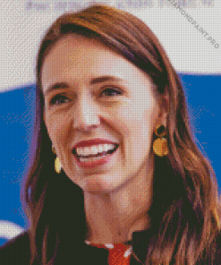 Jacinda Ardern Close Up Diamond Painting