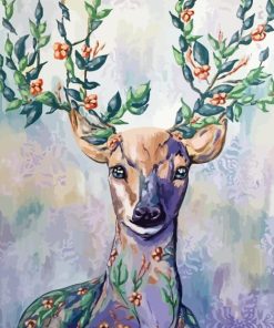 Abstract Spring Deer Diamond Painting