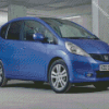 Blue Honda Jazz Diamond Painting