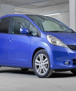 Blue Honda Jazz Diamond Painting