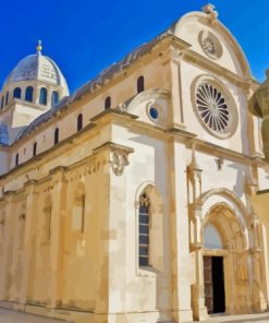 Cathedral Of St James In Sibenik Diamond Painting