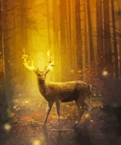 Fantasy Stag Horns Diamond Painting