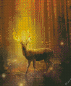 Fantasy Stag Horns Diamond Painting