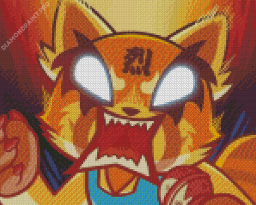 Angry Aggretsuko Diamond Painting