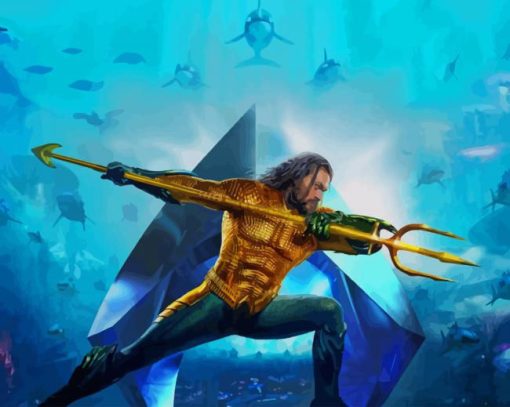 Aquaman Jason Momoa Diamond Painting