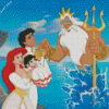 Ariel Eric Melody With King Triton Diamond Painting