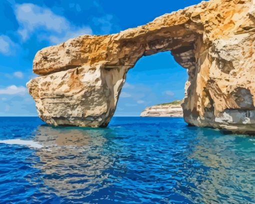 Azure Window In Malta Diamond Painting