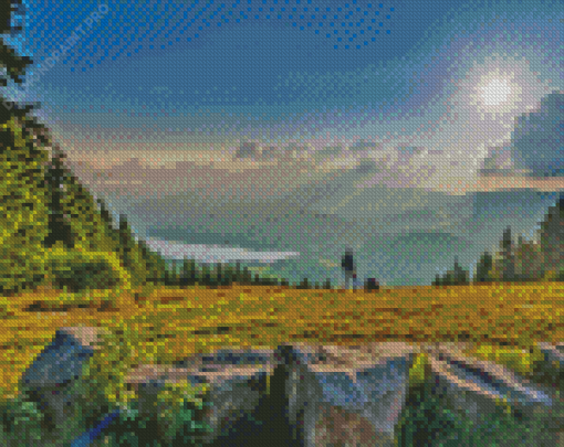 Black Forest Mountains Diamond Painting