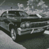 Black And White 1965 Impala Diamond Painting