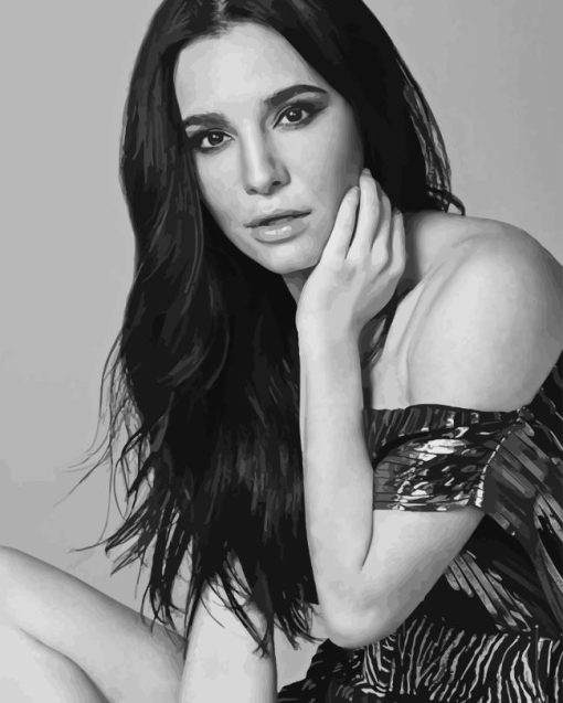 Black And White Martha Higareda Diamond Painting