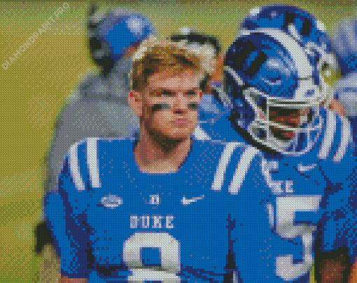 Blue Devils Football Team Players Diamond Painting