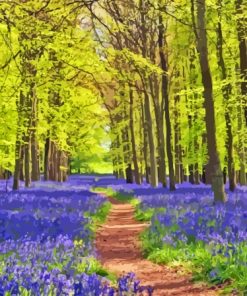 Bluebell Meadow Diamond Painting