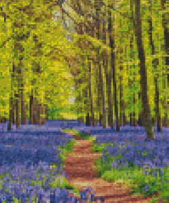 Bluebell Meadow Diamond Painting