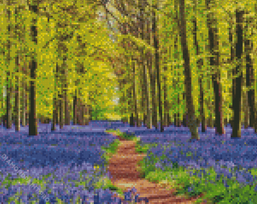 Bluebell Meadow Diamond Painting