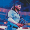 Bo Bichette Player Side Profile Diamond Painting