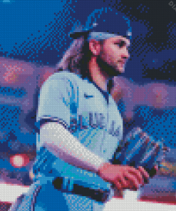 Bo Bichette Player Side Profile Diamond Painting