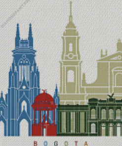 Bogota Skyline Poster Diamond Painting