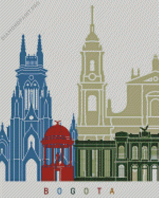 Bogota Skyline Poster Diamond Painting