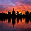 Bushy Park Sunset Silhouette Diamond Painting