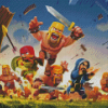 Clash Of Clans Game Diamond Painting