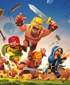 Clash Of Clans Game Diamond Painting