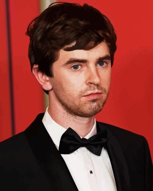 Classy Actor Freddie Highmore Diamond Painting