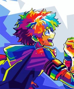 Colorful Deku Mha Diamond Painting