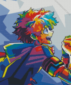 Colorful Deku Mha Diamond Painting