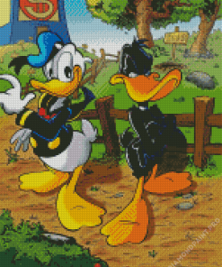 Disney Donald And Daffy Art Diamond Painting