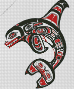 Dolphin Haida Art Diamond Painting