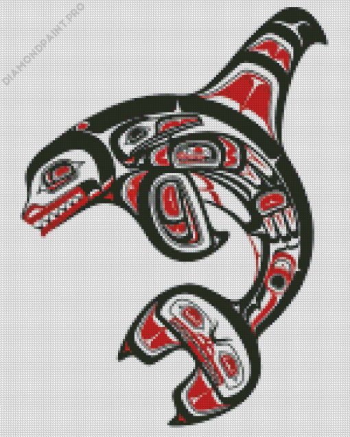 Dolphin Haida Art Diamond Painting