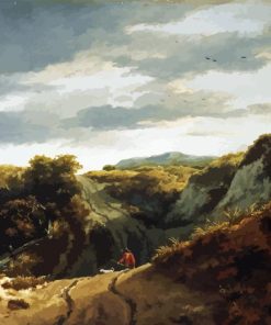 Dune Landscape By Jacob Ruisdael Diamond Painting